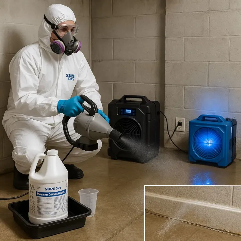 Sanitization and Odor Removal process in Holly Springs, GA
